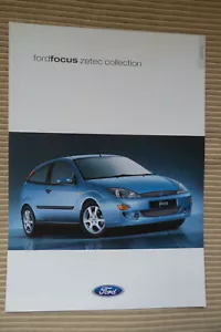 Ford Focus Zetec Collection UK market full colour sales brochure 2000 - Picture 1 of 1