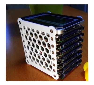 HDD/SSD 2.5 External Hard Drive Rack / Holder, Stand, Enclosure | Holds 8 Drives - Image 1 of 4