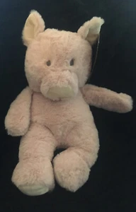 K Luxe Bebé Peluche Sonajero Cerdo Rosa Lovey Arrugado Brazos Cabeza Floja Nuevo con Etiquetas Aprox 14” - Imagen 1 de 8