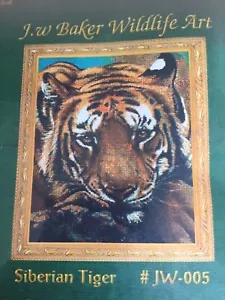 Siberian Tiger Cross Stitch Kit Kustom Kraft - Picture 1 of 4