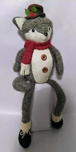 Cappello Sitter Inverno Volpe Pendente Gambe Bottone Top Decorazione Natale 35062 - Foto 1 di 2