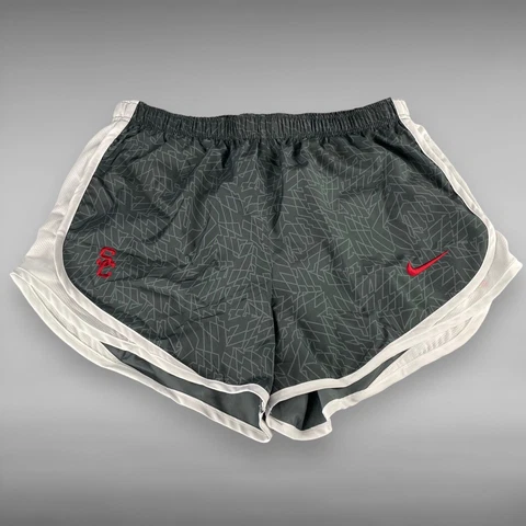 Nike USC Trojans Shorts Womens Large Gray Lined Running Track Training Yoga Cover