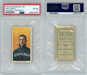 T206 Doc White Portrait || Sovereign 150 || PSA 2 || Tough Card - Picture 1 of 1