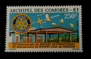 ROTARY INTERNATIONAL 250FR VF MNH FRANCE COMORES - Picture 1 of 1