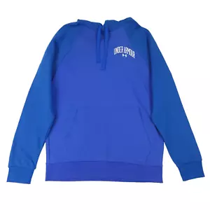 Felpa con cappuccio Under Armour uomo Rival Woodmark colorblock taglia XxL blu logo pullover nuova con etichetta - Foto 1 di 15