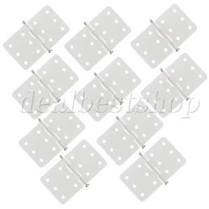 10x Beige Pinned Hinges for DIY RC Airplane Plastic and Metal Material - Picture 1 of 8