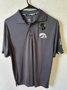 Colosseum Men’s Small Iowa Hawkeyes OHT Digi Camo Polo Military Appreciation NEW - Picture 1 of 5