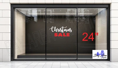 Christmas SALE Vinyl Decal Sign | Outdoor Window Sticker USA Made 🎅 - Image 1 of 4