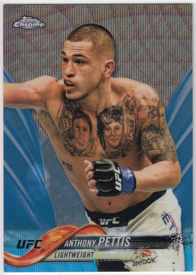 2018 Topps Chrome UFC MMA Blue Wave Refractor Parallel ANTHONY PETTIS #72 #65/75 - Image 1 of 1