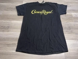 Camiseta Oficial Crown Royal Negra Adulto Talla Mediana 100% Algodón Informal Bar Fiesta - Imagen 1 de 6