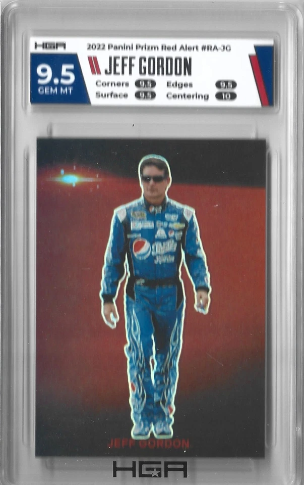 Panini Prizm NASCAR 2022 Jeff Gordon Red Alert HGA 9,5 GEM MT Foto 1 de 1