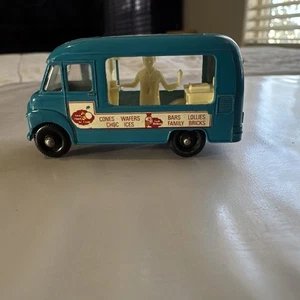 Scatola fiammiferi vintage Lesney n.47 Commer gelato mensa blu - Foto 1 di 5