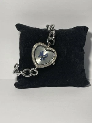 New York Yankees MLB Heart Stainless-Steel Bracelet Watch by Game Time NEW - Image 1 of 4