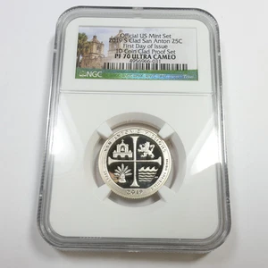 2019 S NGC PF70 UCAM - Clad San Antonio Missions ATB Quarter 25c US Coin #56905B - Picture 1 of 3