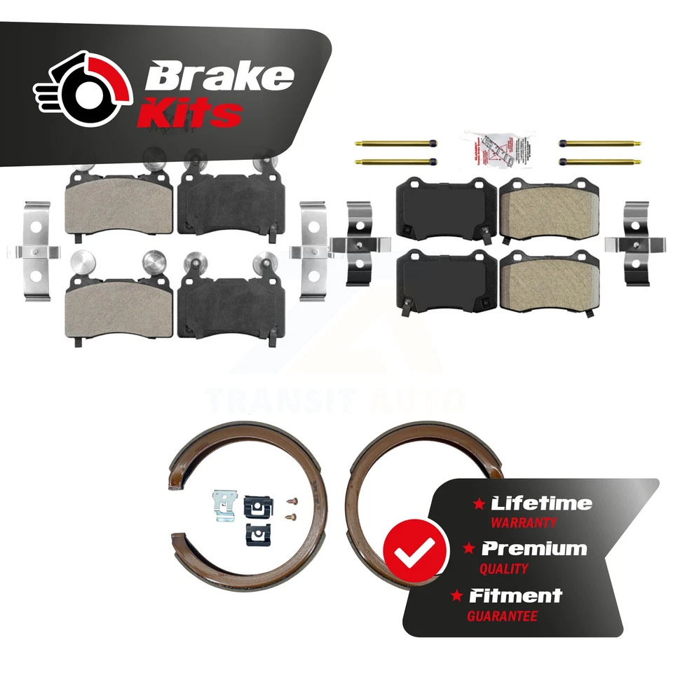 Front Rear Semi-Metallic Disc Brake Pads Kit For 2015-2017 Chevrolet SS - Image 1 of 1