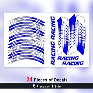 Blue 17 inch GP07 Wheel Sticker For Suzuki GSXS750 V-STROM 250 SV650X - Picture 1 of 11