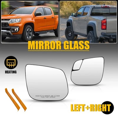 Стекло левого правого зеркала для 2015-22 Chevrolet Colorado 2018-2020 GMC Canyon - Изображение 1 из 4