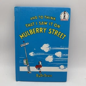 And To Think That I Saw It On Mulberry Street Dr. Seuss Book Club Edition 1964 - Picture 1 of 6