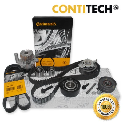 CONTI ZAHNRIEMEN + ROLLENSATZ WAPU RIEMENSPANNER FÜR AUDI A3 VW GOLF 1.6 2.0 TDI - Bild 1 von 2