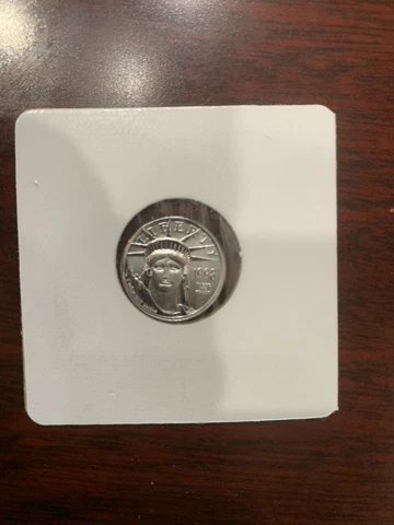 1998 1/10th Ounce $10 American Platinum Eagle (Statue of Liberty) Coin Cover