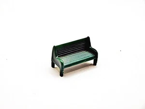 Plasticville O/S Scale Green Park Bench - Picture 1 of 1