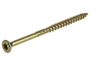 Hillman Power Pro No. 9 S X 3 in. L Star Yellow Zinc Wood Screws 5 lb Bulk - Picture 1 of 1