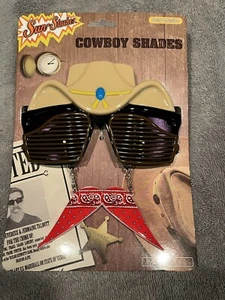 Sun-Staches Cowboy Sunglasses Open and Close Shutters NEW - Picture 1 of 2