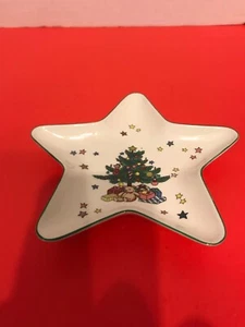NIKKO Japan 6” CHRISTMASTIME Tray Plate Dish Mints Candy Holiday Star Shaped - Picture 1 of 4