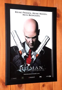 Hitman Contracts PS2 PS3 Xbox Old Rare Promo Poster / Ad Page Framed. - Picture 1 of 7