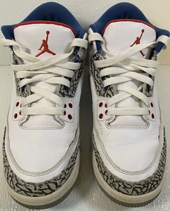 Nike Air Jordan 3 Retro OG-BG True Blue Boys Size 6.5Y CLEAN - Picture 1 of 5