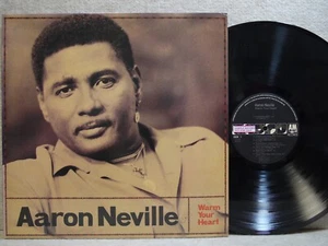 Aaron Neville Warm Your Heart 1991 Korea LP Picture & Lyric W/Insert NM Promo - Picture 1 of 5