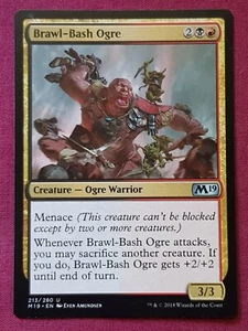 Magic The Gathering 2019 Core Set M19 Brawl-Bash Ogre Negro/Rojo Magic The Gathering - Imagen 1 de 2