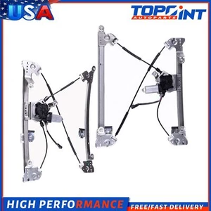 2x Regulador de ventana eléctrica delantero izquierdo y derecho con motor Ford F-150 2005-2008 - Imagen 1 de 15