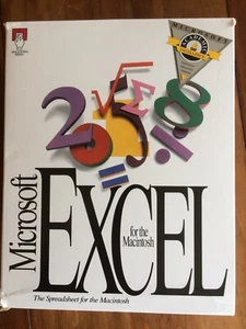 Microsoft Excel 4.0 Spreadsheet Software for Vintage Macintosh Computer - Picture 1 of 10