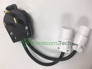 3PRONG NEMA 6-50P Plug to Dual Nema 5-15R 110volt PLUG POWER CORD ADAPTER w/Fuse - Picture 1 of 3