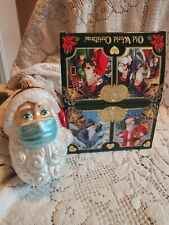 Old World Christmas (OWC) Santa with Face Mask Glass Blown Ornament 40319 w/ Box