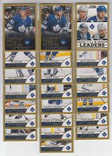 13/14 Score Toronto Maple Leafs Gold Border Team Set w/RCs 22 Cards  Kostka RC +