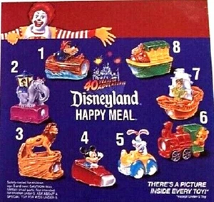 1995 DISNEYLAND ADVENTURES MCDONALDS HAPPY MEAL TOYS - U - PICK - Picture 1 of 21