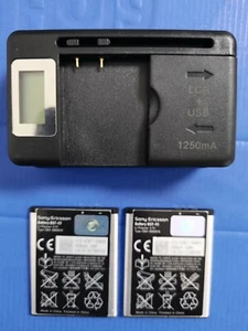 Sony BST-43 Battery AND universal charger for U100 U100i J10 J20 J108 J108i S001 - Picture 1 of 7