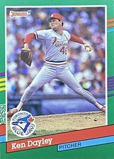 1991 Donruss #735 Ken Dayley Toronto Blue Jays Baseball Card