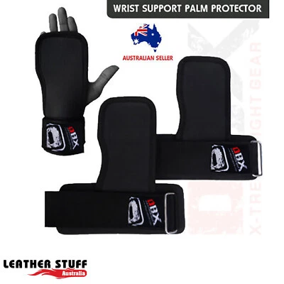 DBX Weight Lifting Gym Grip Straps Palm Protection Wrist Support Training Gloves 2X