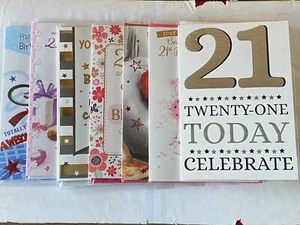Mens/Ladies Male/Female 21st Age 21 Twenty-One Birthday Card - Picture 1 of 27