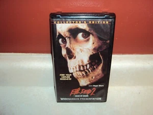 EVIL DEAD 2 VHS CASSETTE TAPE HORROR GORE MOVIE COLLECTOR'S EDITION PLASTIC CASE - Picture 1 of 2