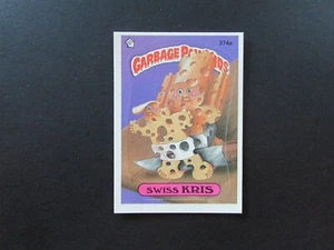 1987 Topps Garbage Pail Kids 9th Series 9 Card 374a Swiss Kris - Picture 1 of 2