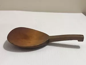 Cucharada de paleta de mantequilla de madera primitiva antigua del siglo XIX de 9,5" de América temprana - Imagen 1 de 4