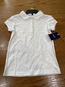 Girl's IZOD 'Approved Schoolwear' Uniform Polo Shirt - XXS XS S M L - 100 White - Picture 1 of 7