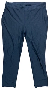 Chicos Travelers Damen 2 – US 12 M Krepphose Pull-On Stretch schwarz gerades Bein - Bild 1 von 2