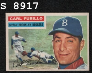 1956 Topps Baseball Card #190 Carl Furillo "NM" - Picture 1 of 2