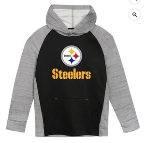 XXL Kid’s 18 Steelers Football NFL Licensed Pullover Hooded Logo Sweatshirt NEW - Picture 1 of 5