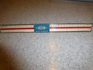Alvin No. 240P Architect Scale in original hard plastic case mach. engraved A23 - Picture 1 of 8